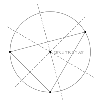 how do you construct the inscribed and circumscribed circles of a triangle